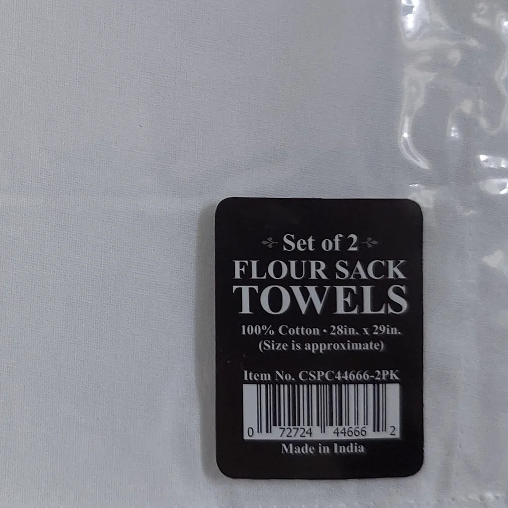 Ten Flour Sack Towels Plain White Dishtowels New in Package - Picture 5 of 9